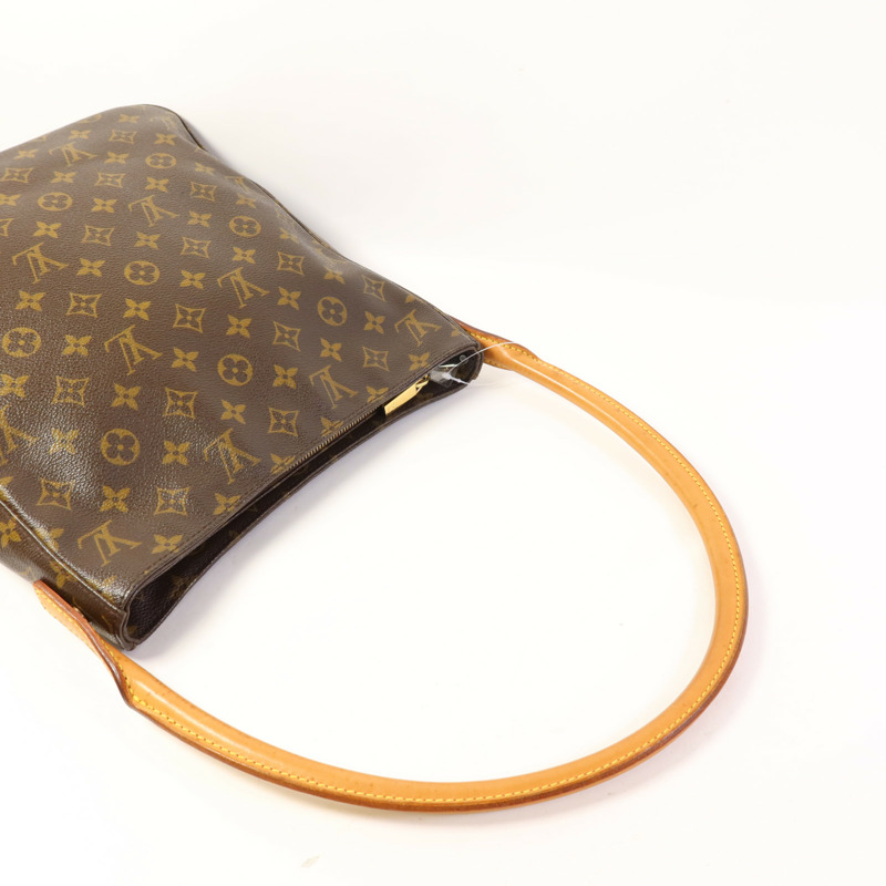 LOUIS VUITTON Monogram Looping GM金扣肩背袋-4