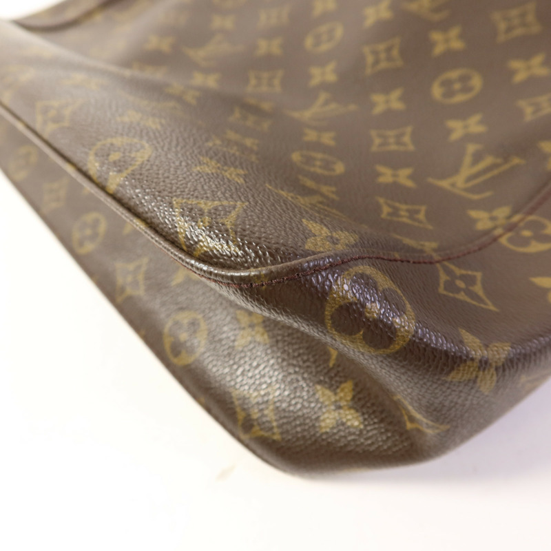 LOUIS VUITTON Monogram Looping GM金扣肩背袋-10