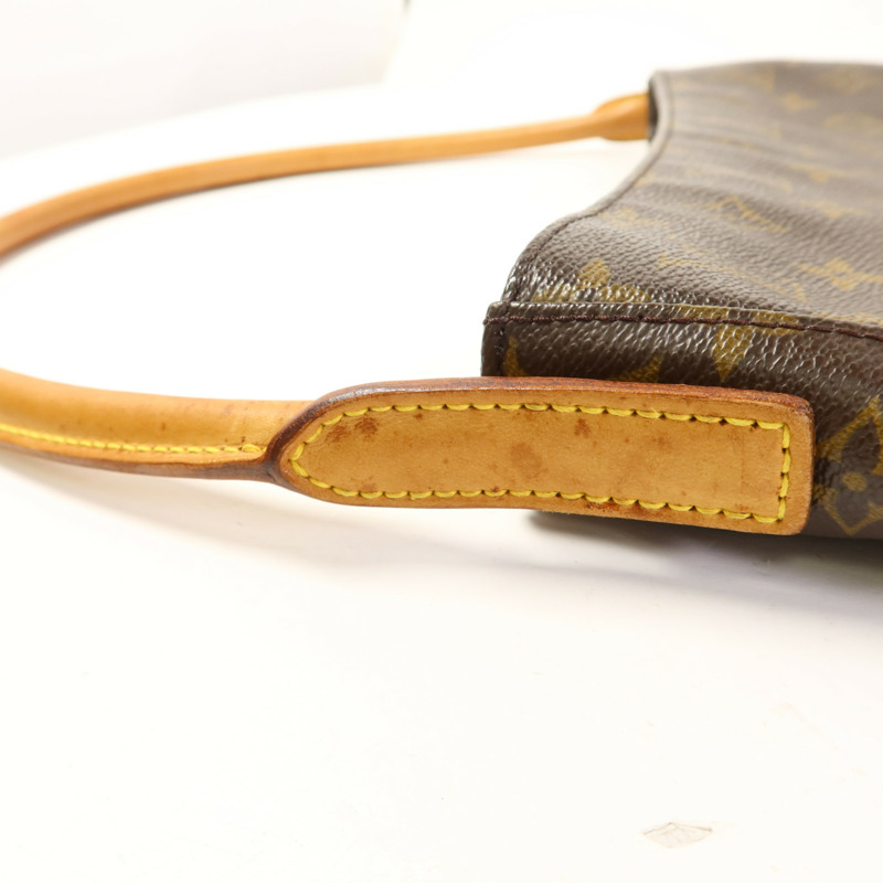 LOUIS VUITTON Monogram Looping GM金扣肩背袋-18