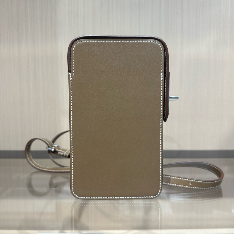 HERMES爱马仕 Hac a box 银扣 Tadelakt小牛皮 手机包-0