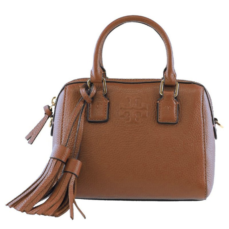 【TORY BURCH】素面皮革兩用包-駝色-0