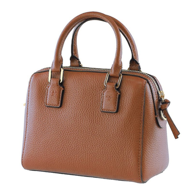 【TORY BURCH】素面皮革兩用包-駝色-1