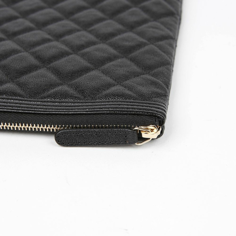 CHANEL Caviar Skin Boy 大號手包 A84407-6