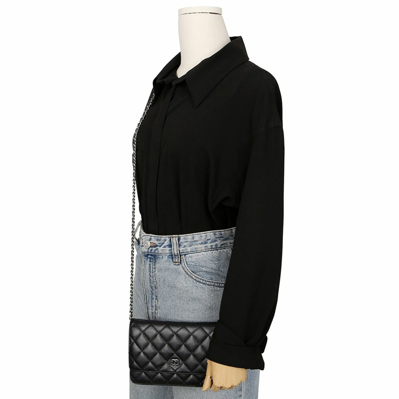 CHANEL Caviar 經典 WOC 斜背包 A33814-8