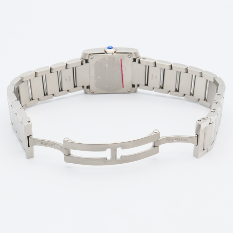 卡地亞 Tank Française SM 腕錶,不鏽鋼,女士,銀色,WSTA0065-3