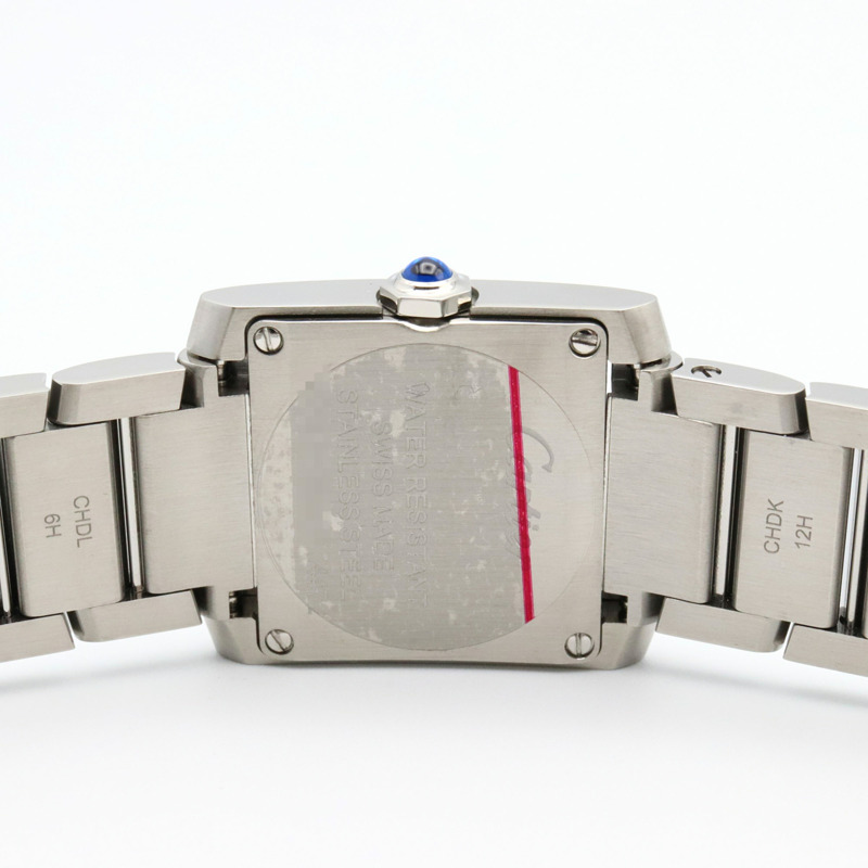 卡地亞 Tank Française SM 腕錶,不鏽鋼,女士,銀色,WSTA0065-4