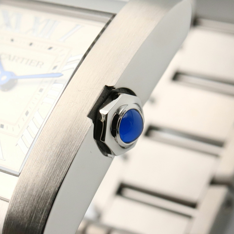 卡地亞 Tank Française SM 腕錶,不鏽鋼,女士,銀色,WSTA0065-5