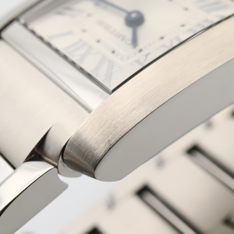 卡地亞 Tank Française SM 腕錶,不鏽鋼,女士,銀色,WSTA0065-10