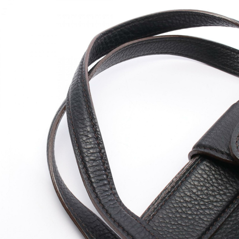 Louis Vuitton Sealth PM Mahina 皮革手提包,黑色,M93465-5