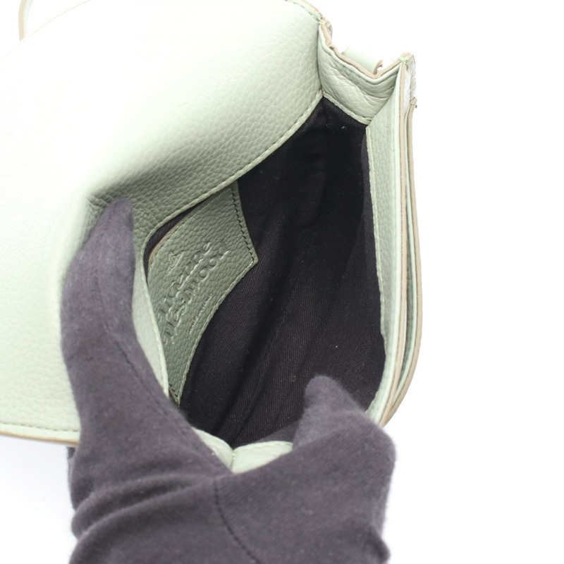 Vivienne Westwood SADDLE CROSSBODY 包 S5801000AWS000D 皮革 綠色 二手 女款-2