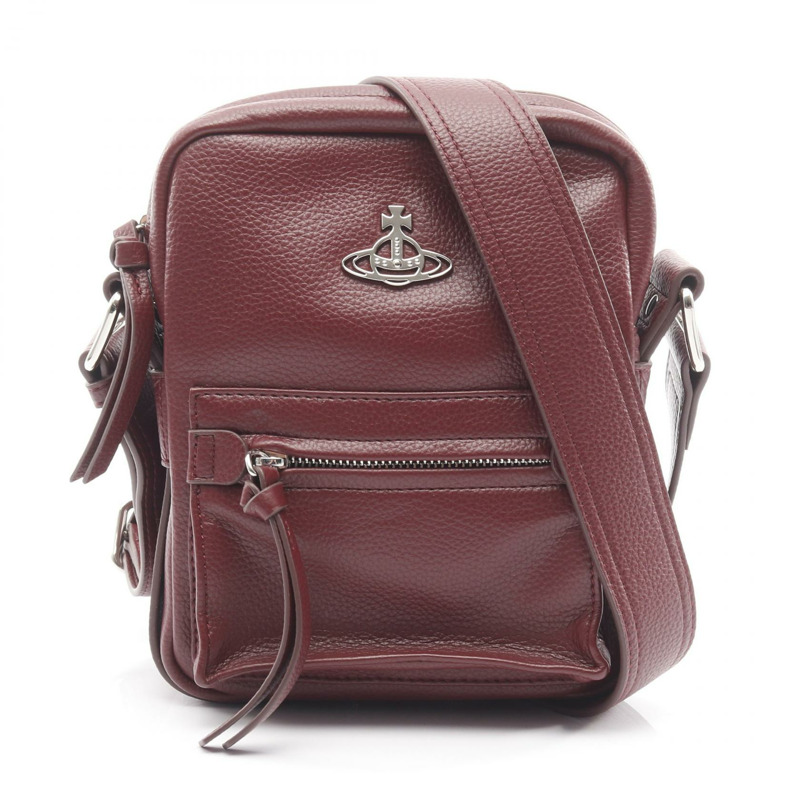 Vivienne Westwood JACKSON SMALL SATCHEL CROSSBODY 包 合成皮革 波爾多紅-0