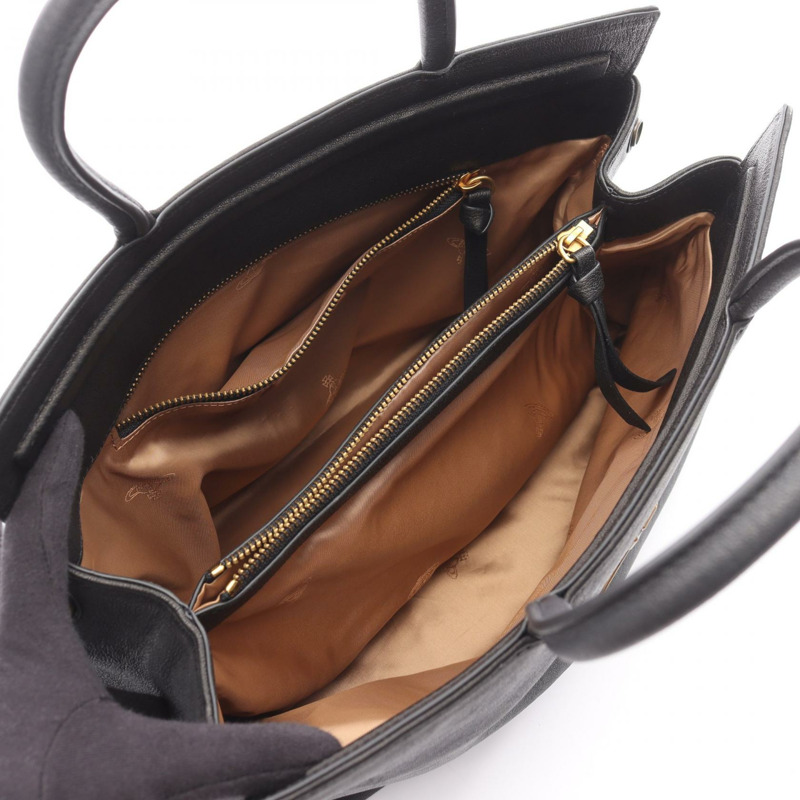 Vivienne Westwood Sloane 方形手提包 S4D020008 皮革 黑色 二手 女士-2