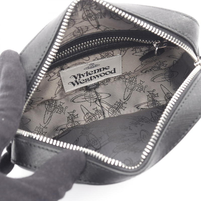 Vivienne Westwood SAFFIANO 相機包 單肩包 4303006441214N401 皮革 BK-2
