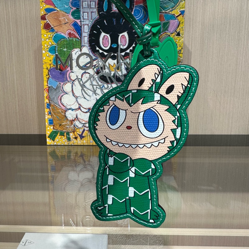 Moynat x Labubu联名 包挂 真皮掛件 綠色-0