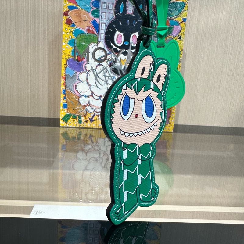 Moynat x Labubu联名 包挂 真皮掛件 綠色-1