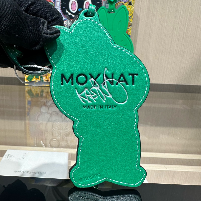 Moynat x Labubu联名 包挂 真皮掛件 綠色-3
