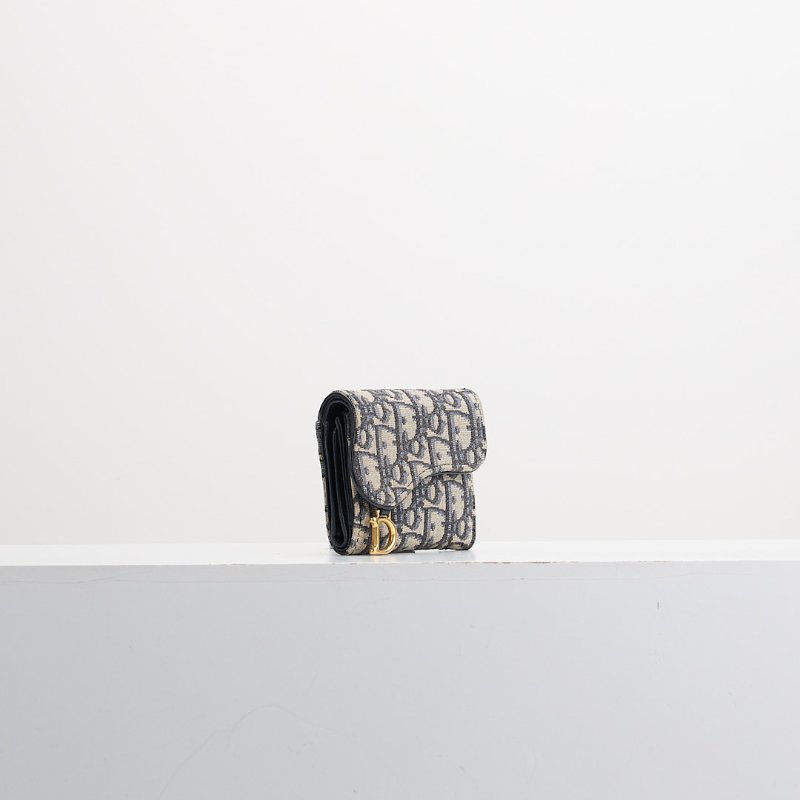 二手Dior saddle 馬鞍短夾/老花-1