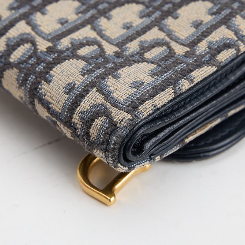 二手Dior saddle 馬鞍短夾/老花-8