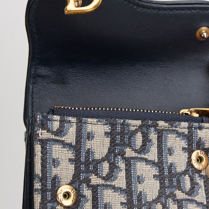 二手Dior saddle 馬鞍短夾/老花-15