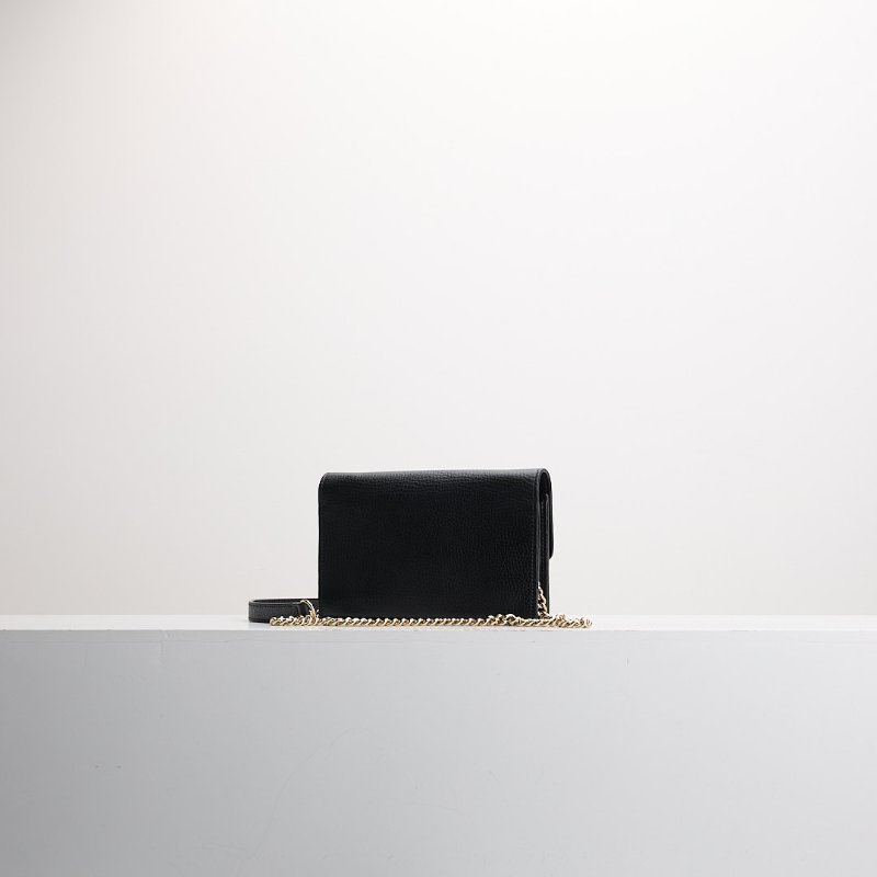 二手Gucci woc 鍊包/黑金-2