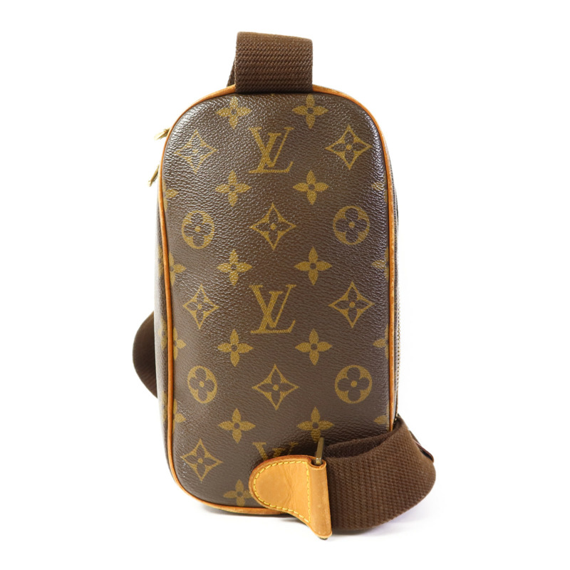 LOUIS VUITTON Monogram Pochette Gange金扣肩背袋-1