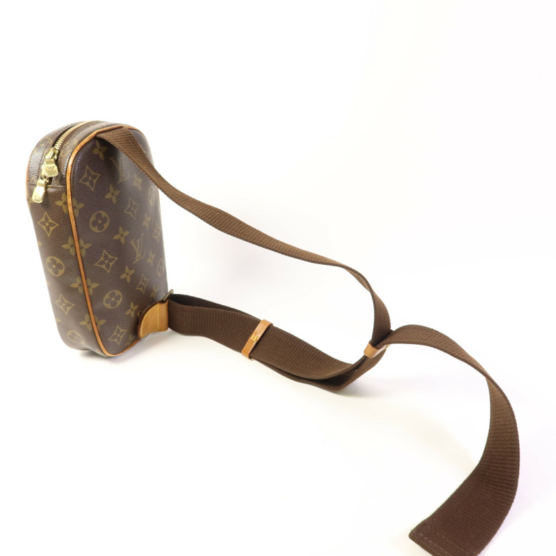 LOUIS VUITTON Monogram Pochette Gange金扣肩背袋-4