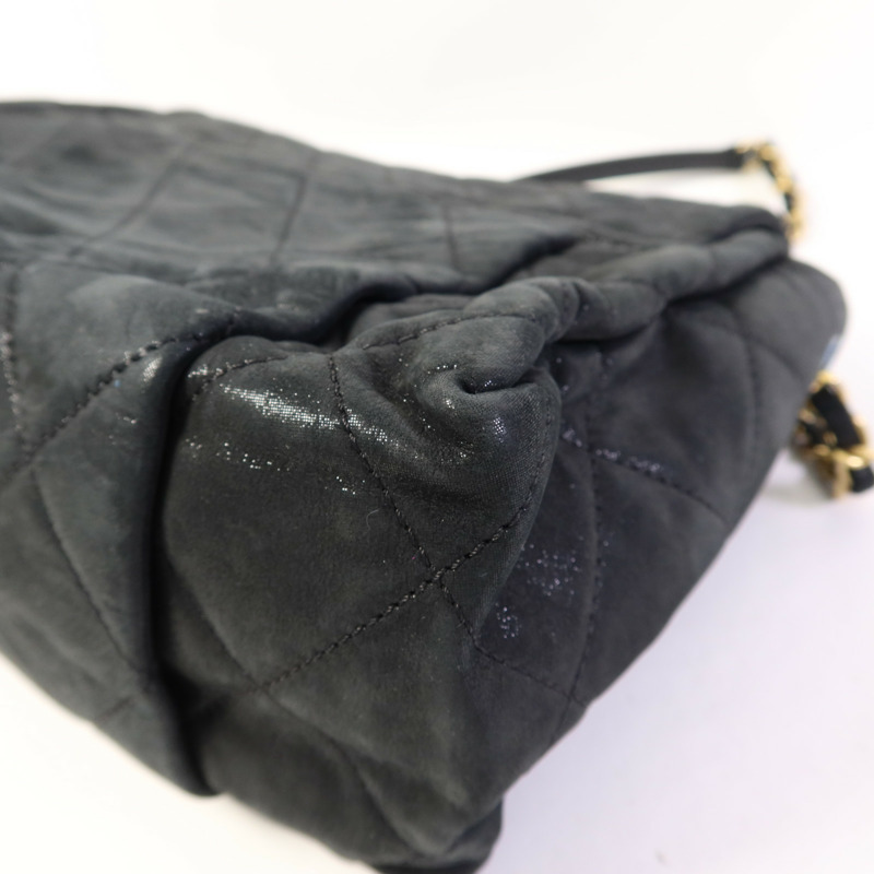 CHANEL 牛皮皮革Chain Shoulder Bag金扣鏈帶肩背袋-14