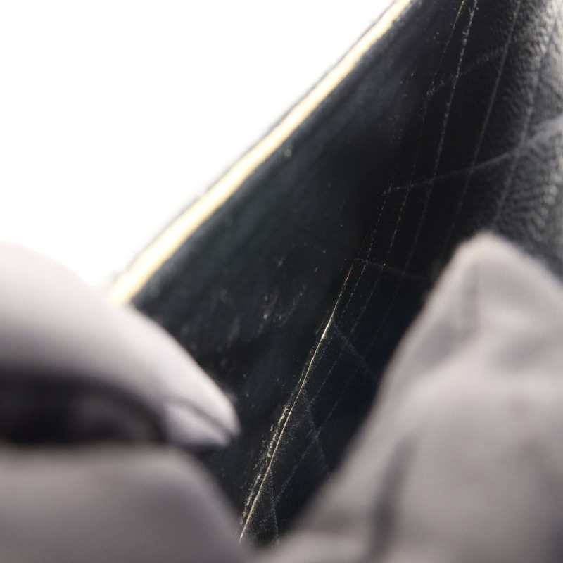 CHANEL 牛皮皮革Matelasse Bag銀扣手挽袋-18