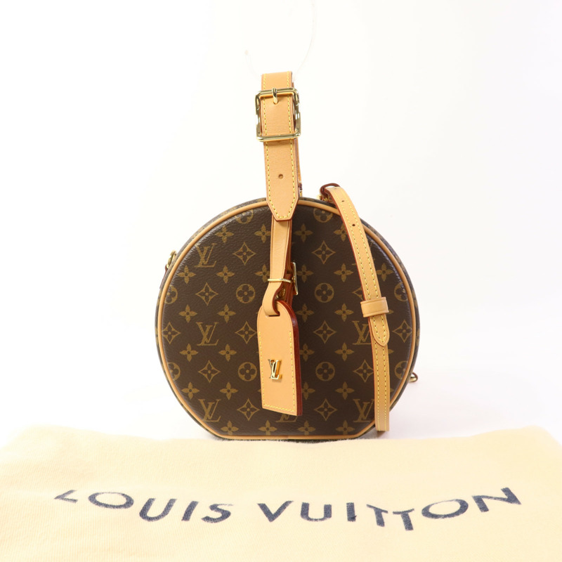 LOUIS VUITTON Monogram Petite Boite Chapeau金扣手挽肩背兩用袋-15