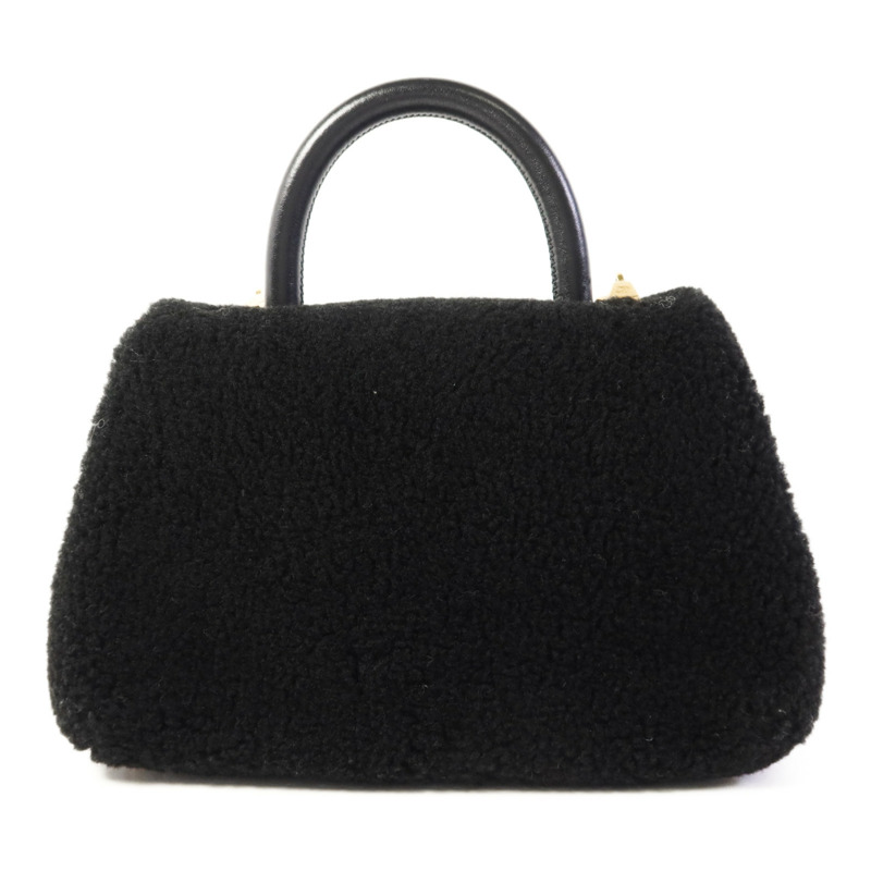 CHANEL Shearling Coco Handle金扣手挽肩背兩用袋-1