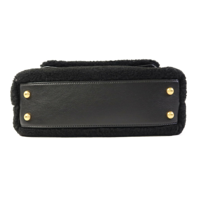 CHANEL Shearling Coco Handle金扣手挽肩背兩用袋-3