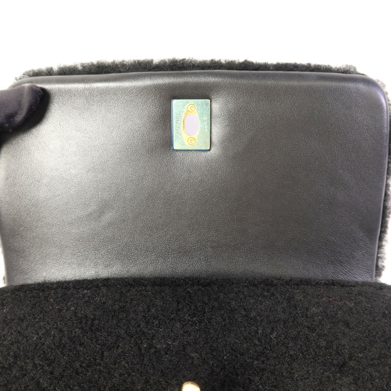 CHANEL Shearling Coco Handle金扣手挽肩背兩用袋-8