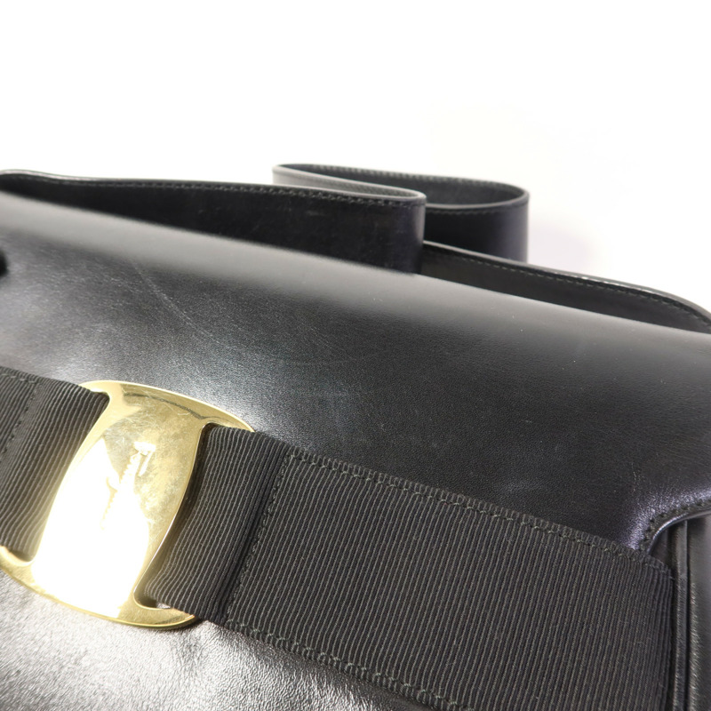 Salvatore Ferragamo 牛皮皮革Shoulder Bag金扣肩背袋-15