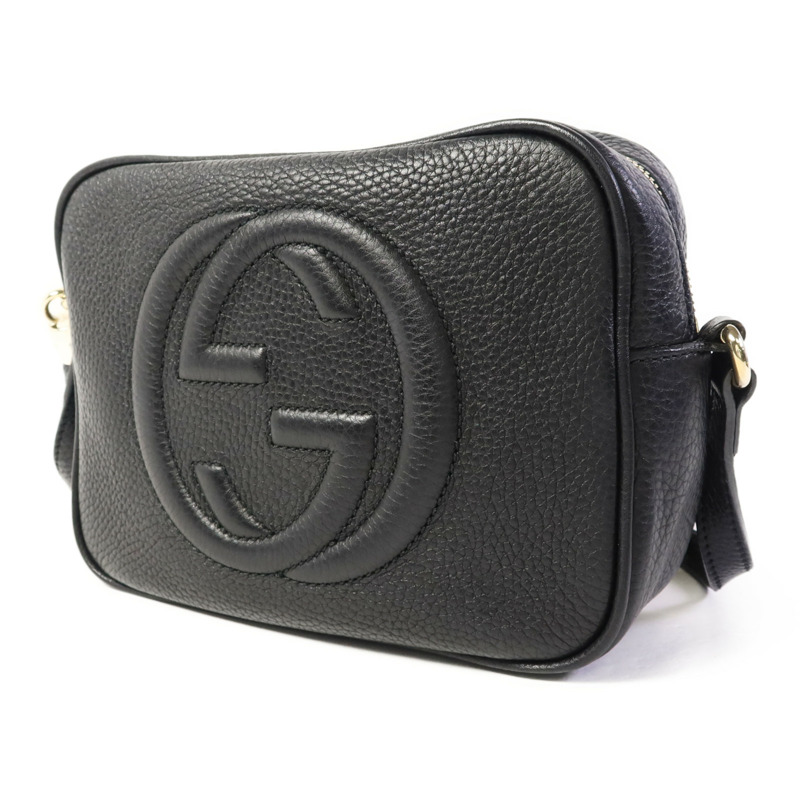 GUCCI 牛皮皮革Soho Disco金扣肩背袋-2