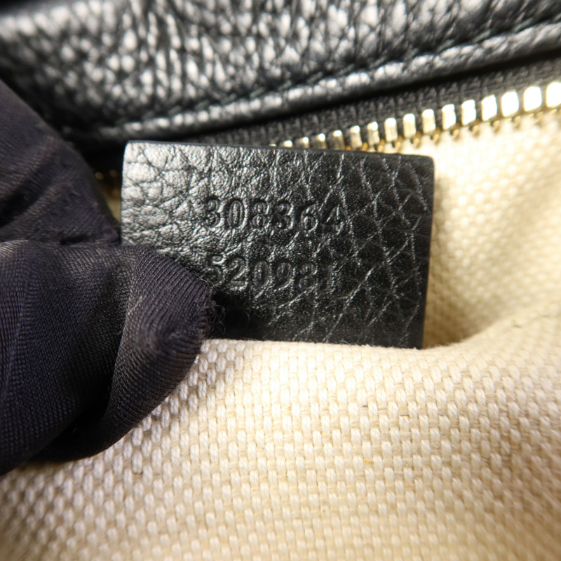 GUCCI 牛皮皮革Soho Disco金扣肩背袋-7