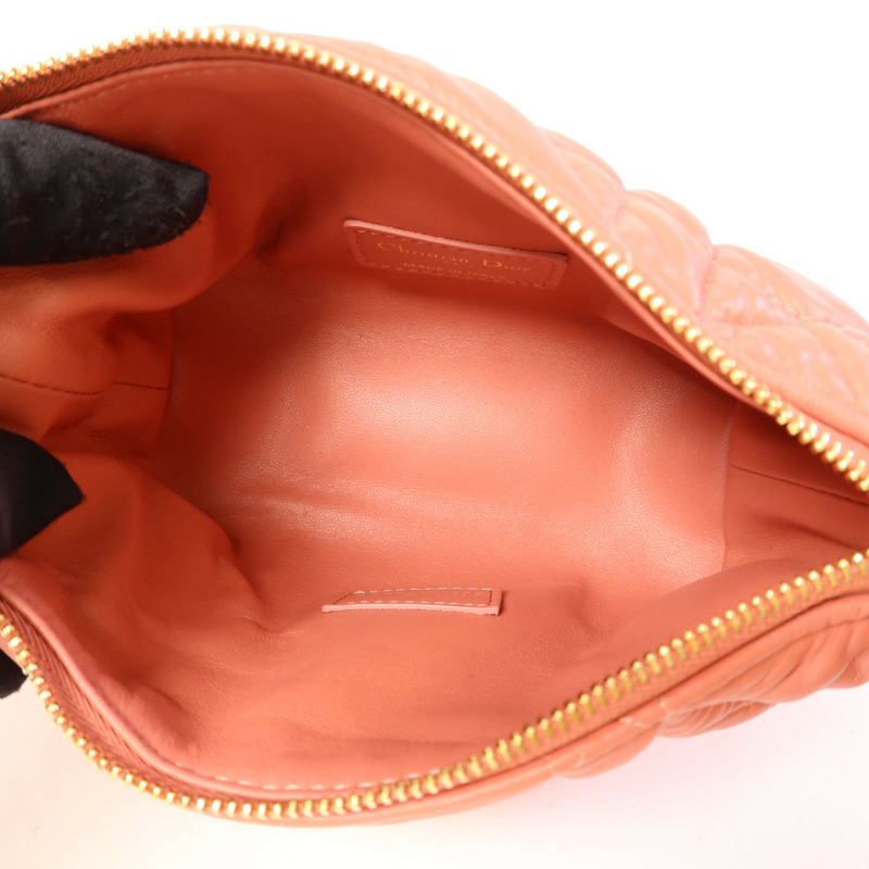 Dior 羊皮皮革Travel Nomad Pouch Small金扣手挽袋-5