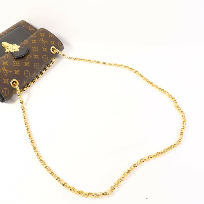 LOUIS VUITTON Monogram Victoire金扣鏈帶肩背袋-4