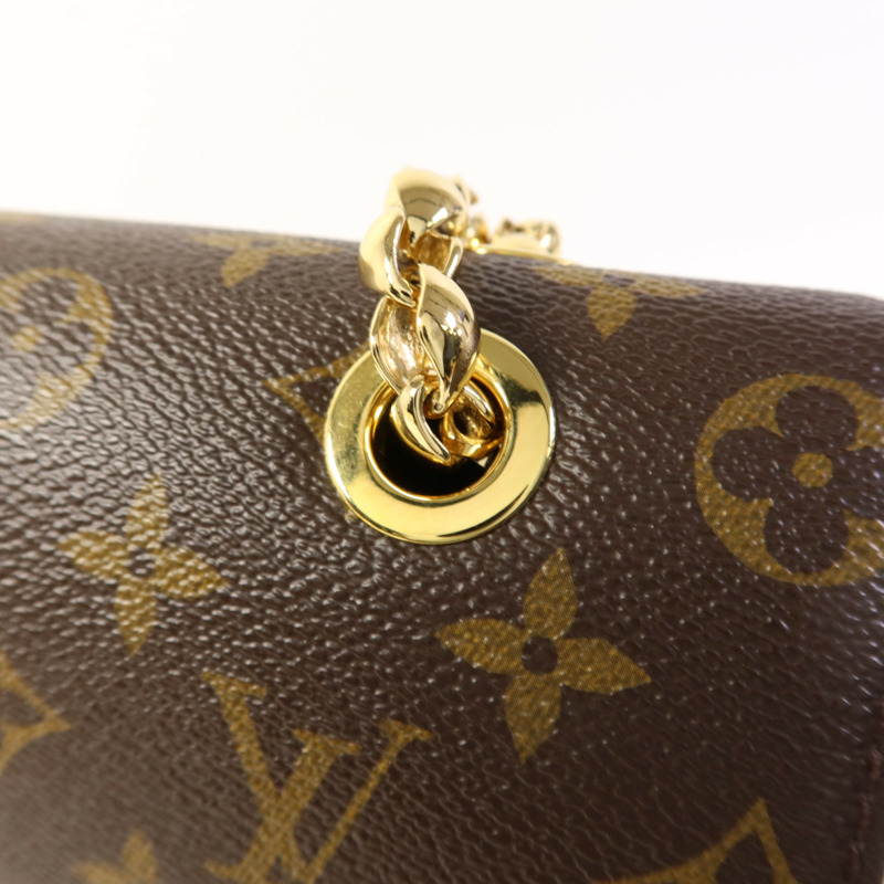 LOUIS VUITTON Monogram Victoire金扣鏈帶肩背袋-11