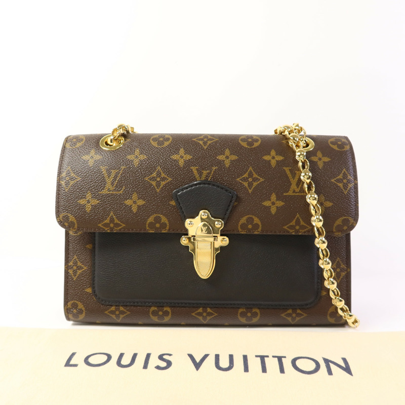 LOUIS VUITTON Monogram Victoire金扣鏈帶肩背袋-17