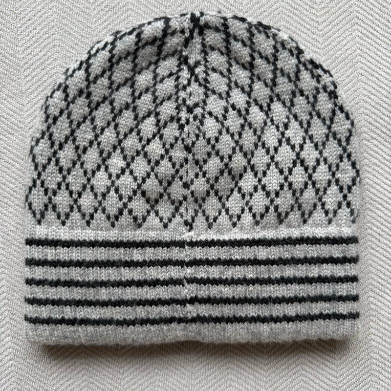 香奈兒Chanel 菱格紋Logo毛帽-2