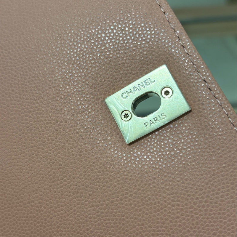 Chanel Coco Handle 經典款荔枝皮 櫻花粉🌸-12