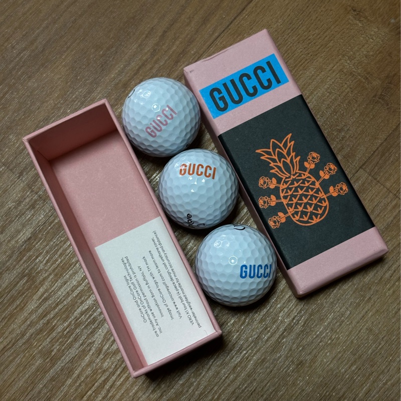 「稀有」Gucci 高爾夫球 三顆入-0