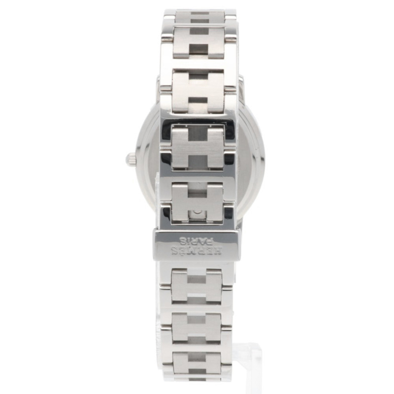 Hermès Clipper Oval 腕錶,不鏽鋼,C01.510,石英機芯,已拋光,女士,HERMES-5