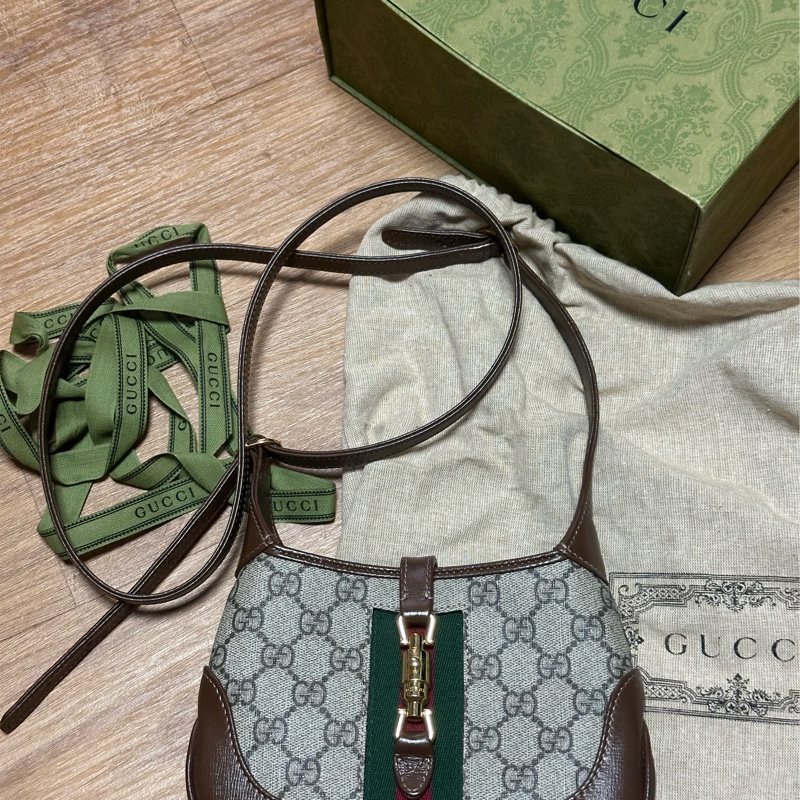 「原價80000」Gucci Jackie 1961 迷你 賈姬包 含配件-0