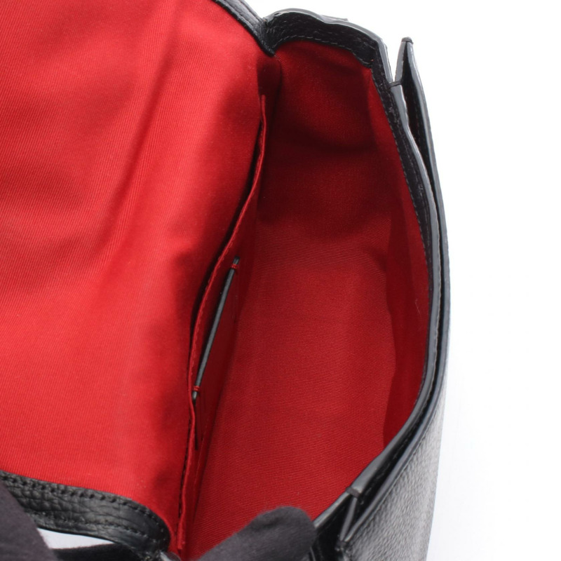 COACH 馬車肩斜背包 C4058 皮革 黑色 二手 女款-2