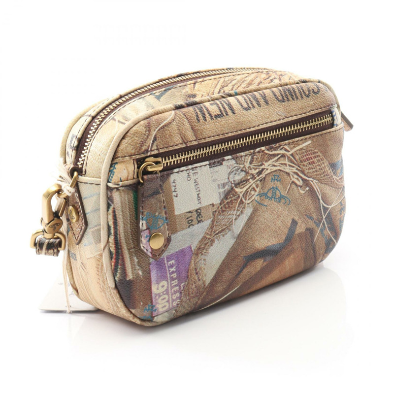 Vivienne Westwood ANNA CAMERA 單肩包 合成皮革 米色 二手 女款-1