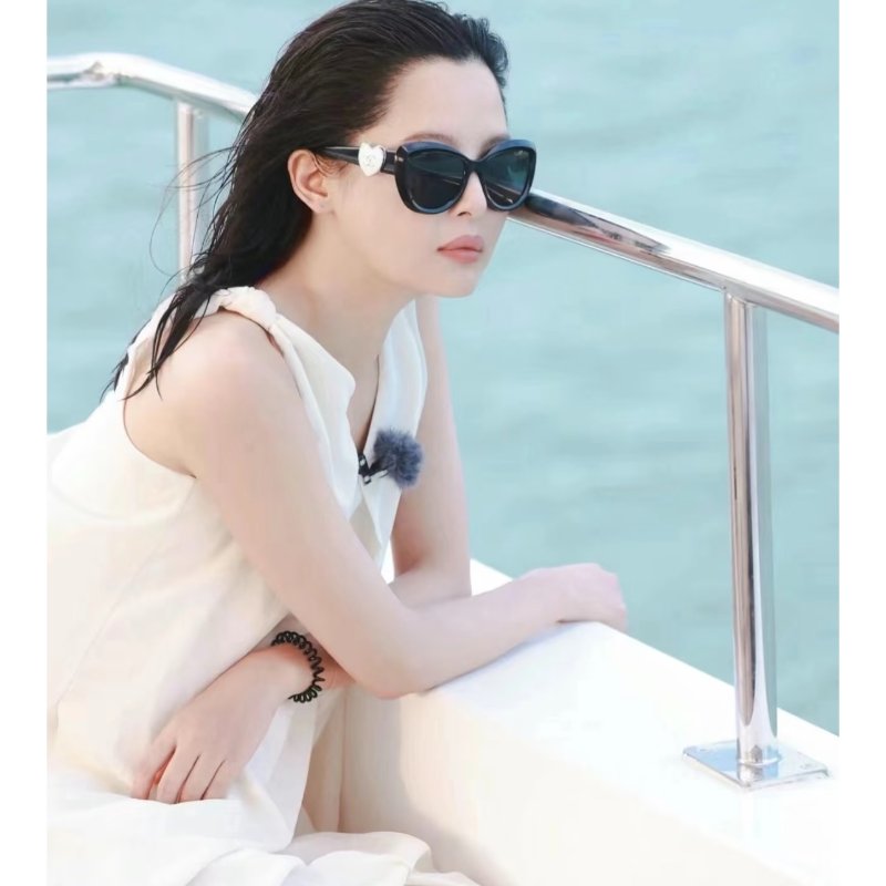 Chanel 黑銀愛心 CH5519 太陽眼鏡 全新全配-0