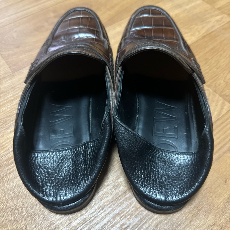 「原價36000」Loewe Anagram 兩穿壓紋樂福拖鞋-6