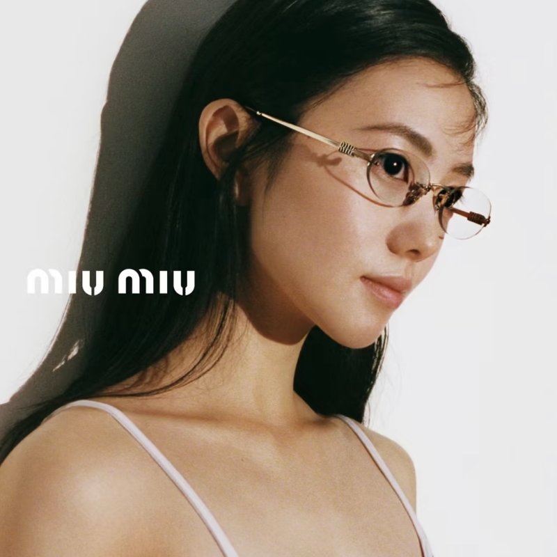 Miumiu a54s 平光眼鏡全新全配-0