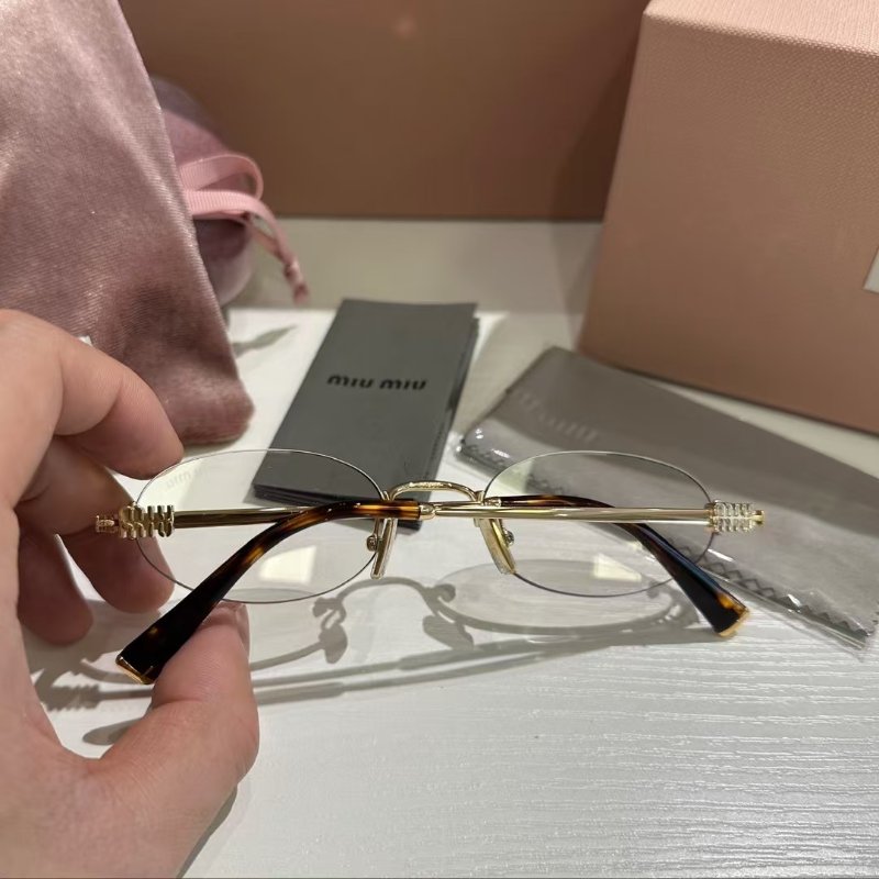 Miumiu a54s 平光眼鏡全新全配-5